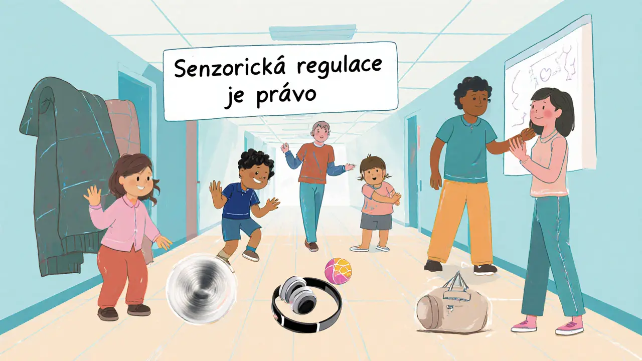 Různí lidé s různými formami stimmingu jsou podporováni senzorickými pomůckami.