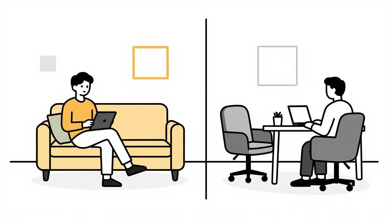 Online vs. osobní terapie: Srovnání cen a co ovlivňuje náklady na teleterapii