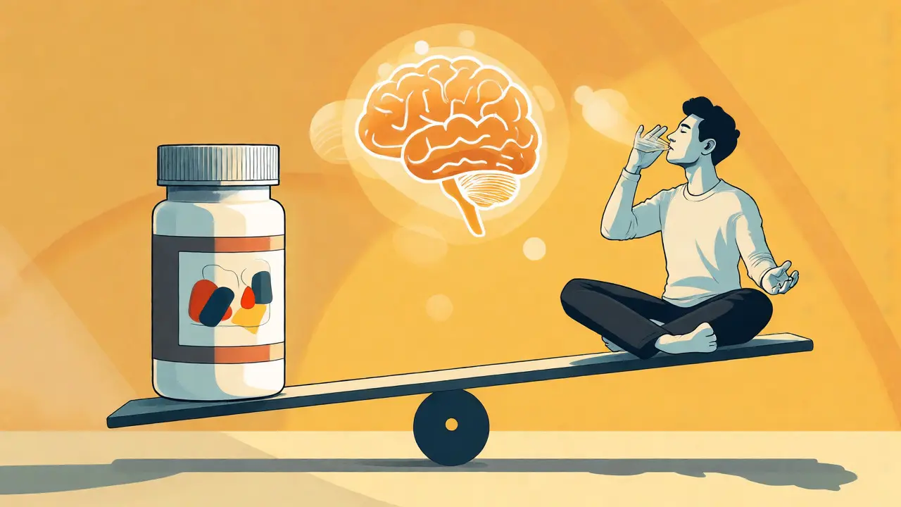 Vyvážená kombinace léků a psychoterapie pro léčbu komorbidity